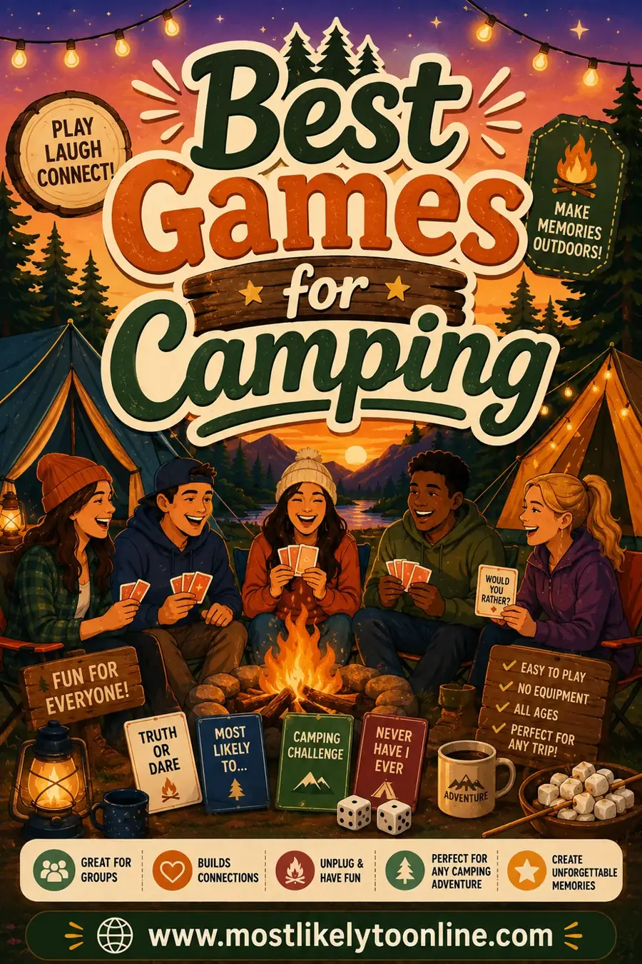 Best Games for Camping (No-Equipment Fun Around the Campfire)