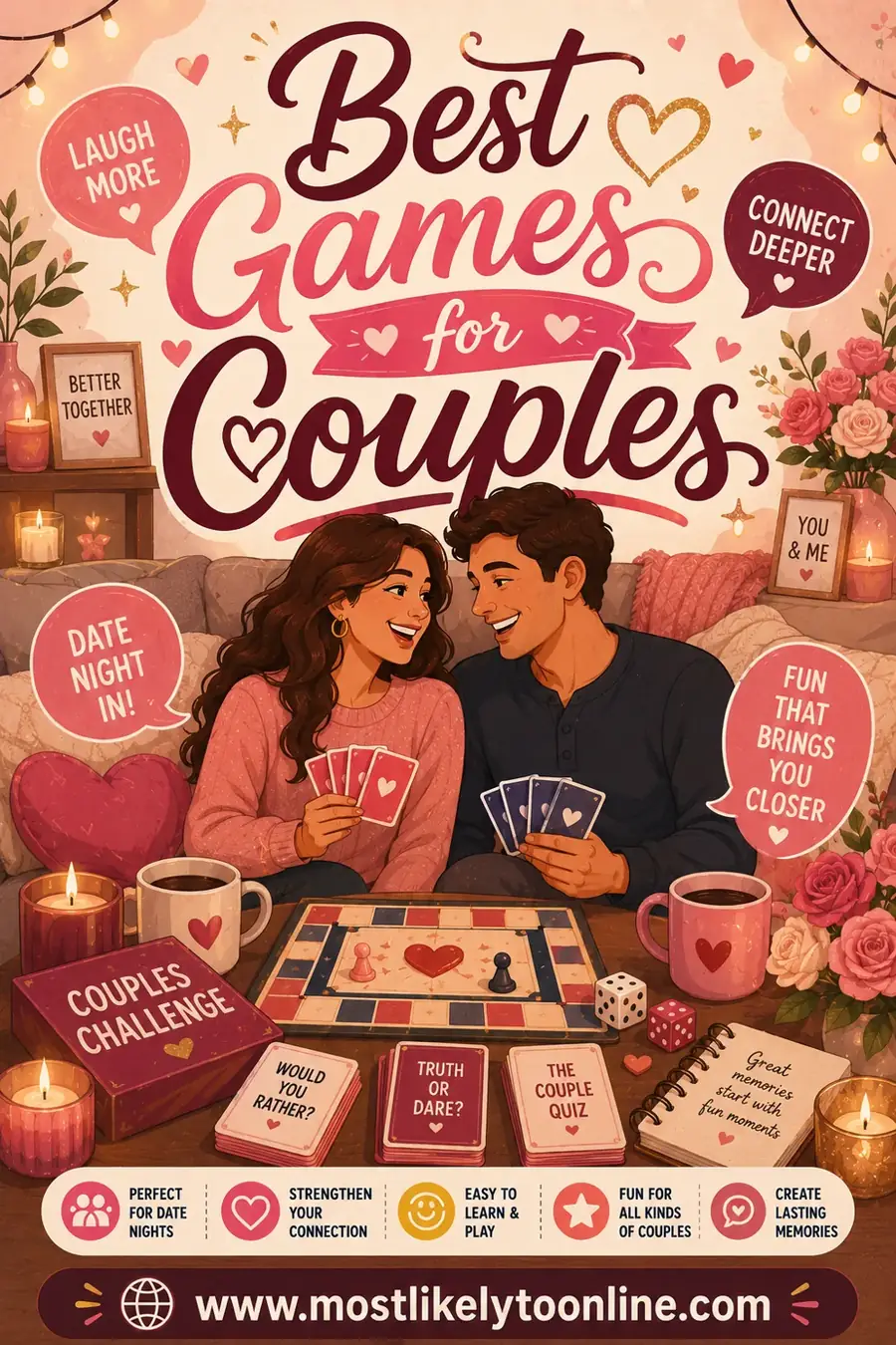 Best Games for Couples: 12 Fun, No-Supplies Picks