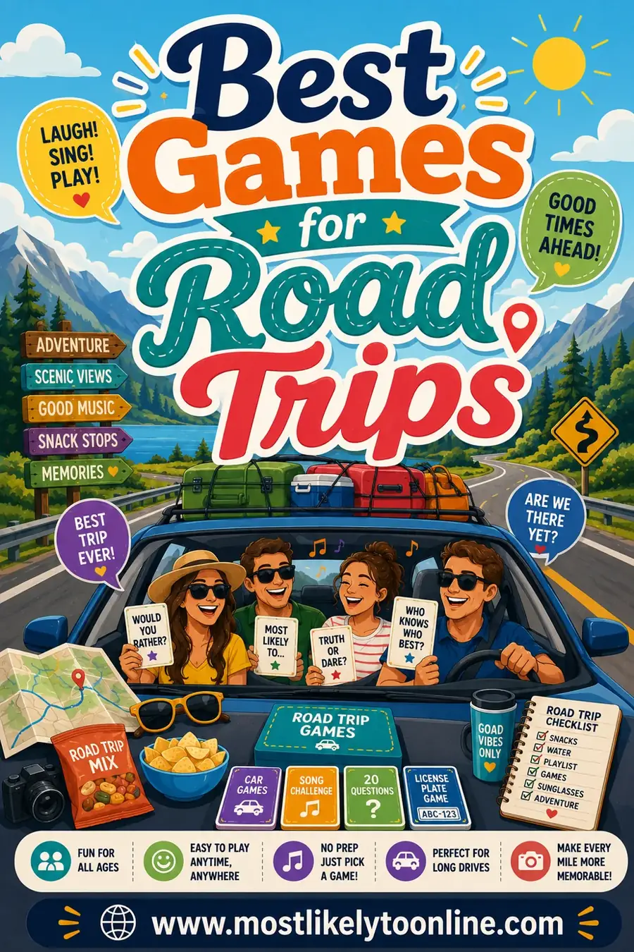 Best Games for Road Trips: 12 Fun, No-Gear Picks