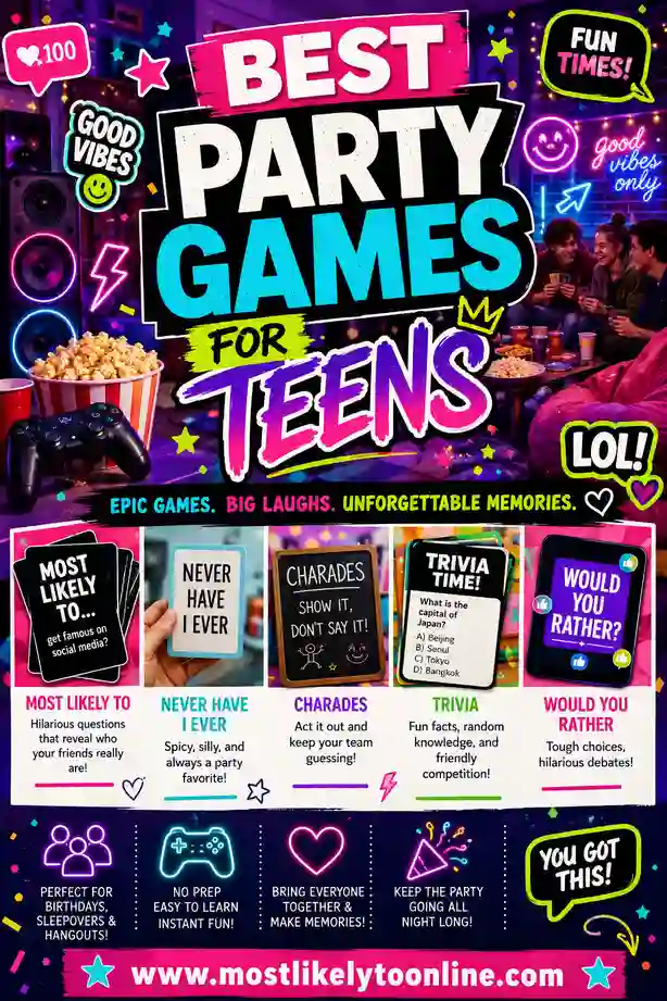 Best Party Games for Teens: 16 Fun, No-Cringe Picks