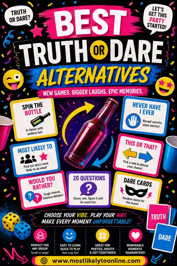 Best Truth or Dare Alternatives for Any Group