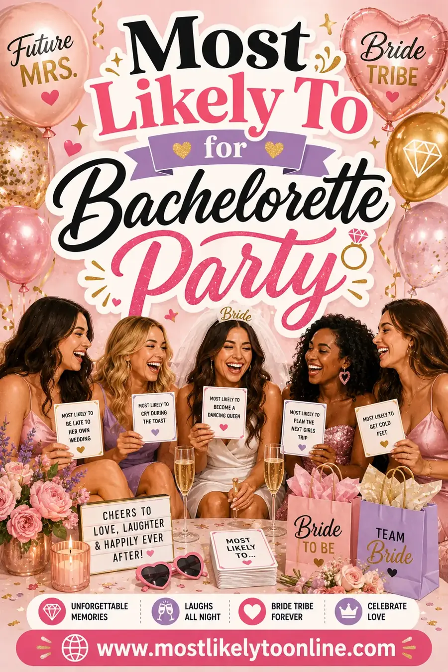 Most Likely To for Bachelorette Party: 50+ Questions