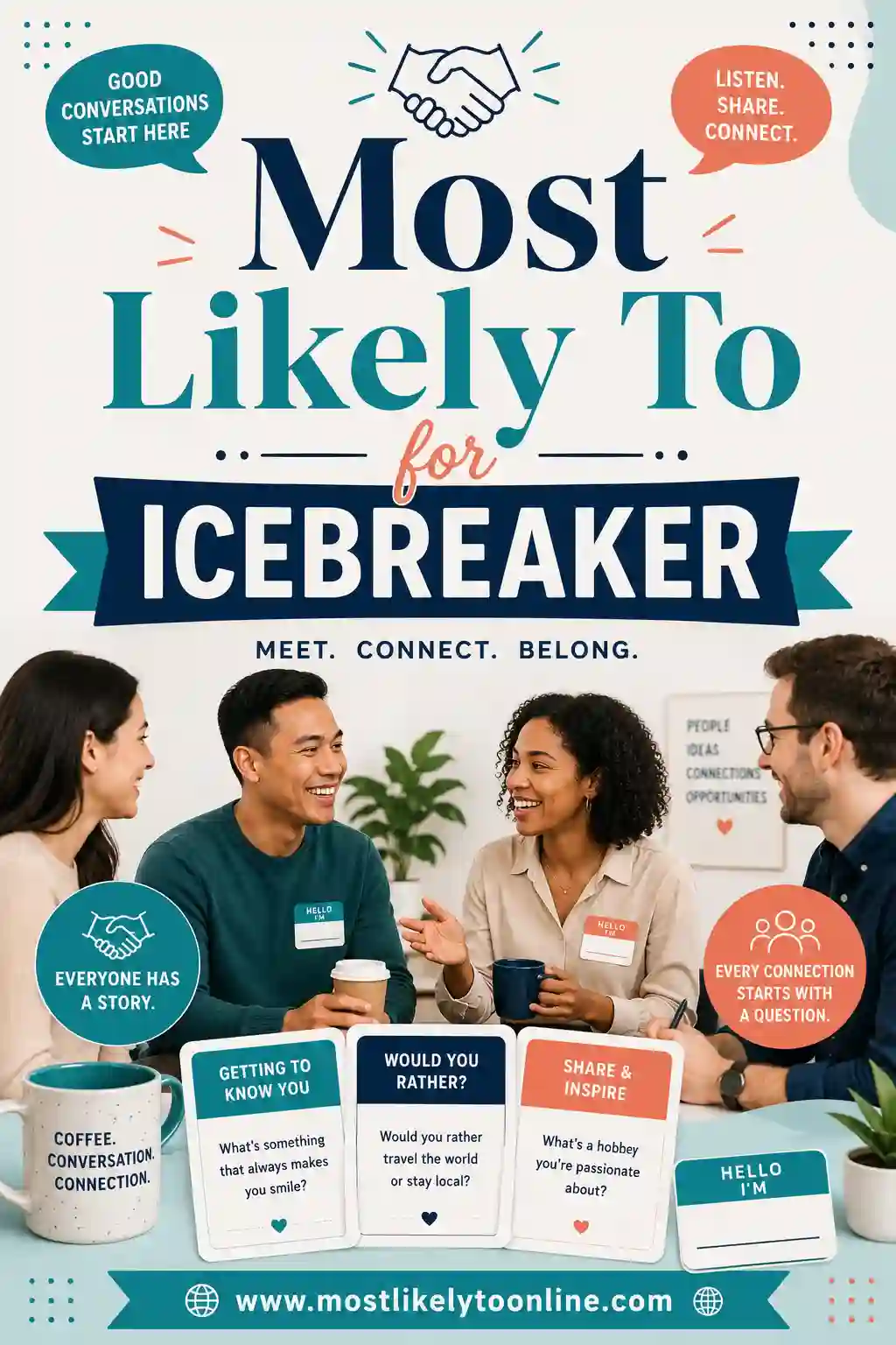 Most Likely To for Icebreakers: 50 Questions to Warm Up Any Group