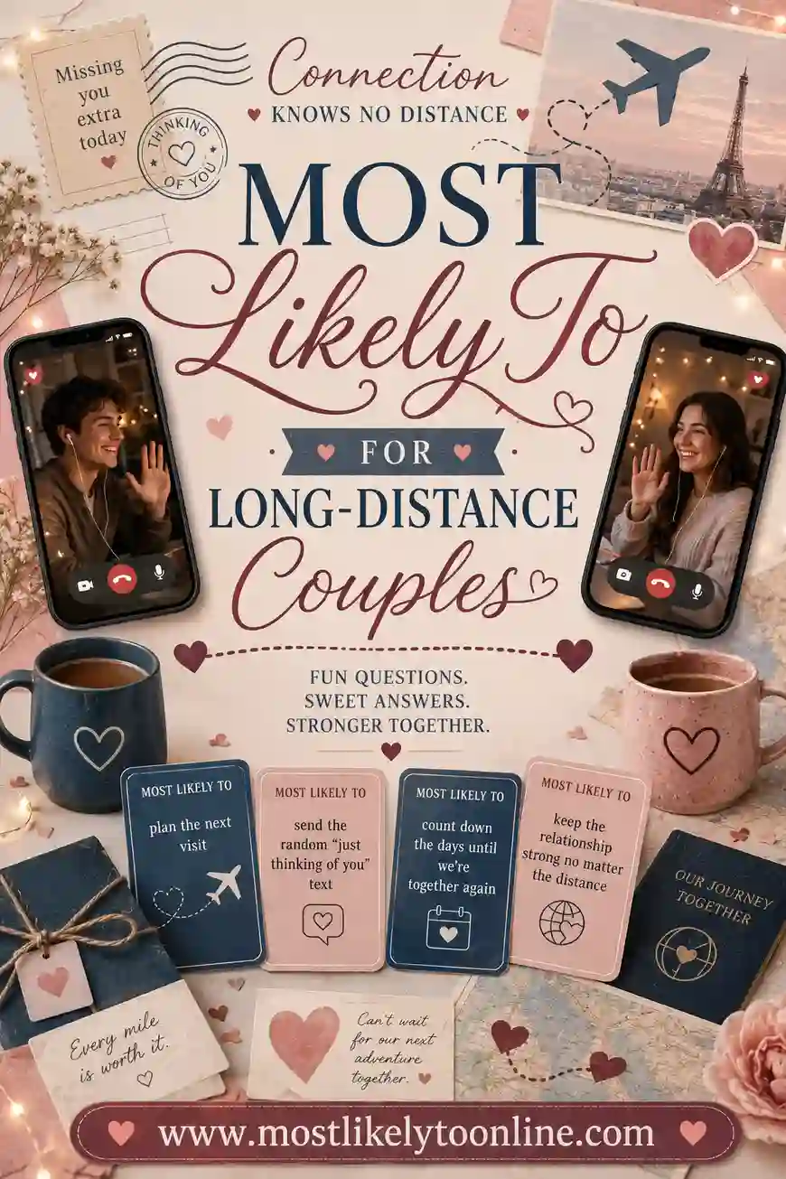 Most Likely To for Long-Distance Couples: 50 Questions