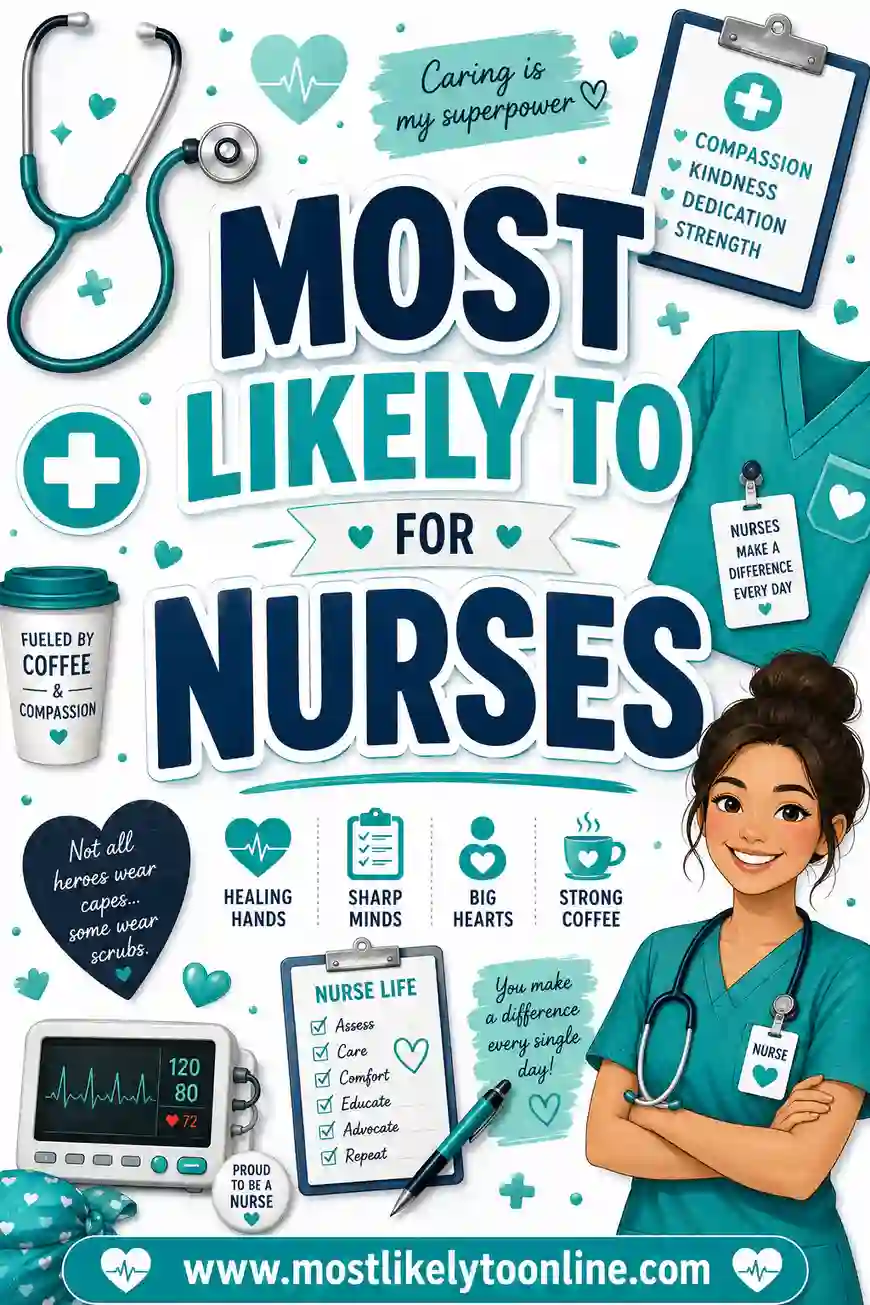 Most Likely To for Nurses: 50 Funny Questions to Play