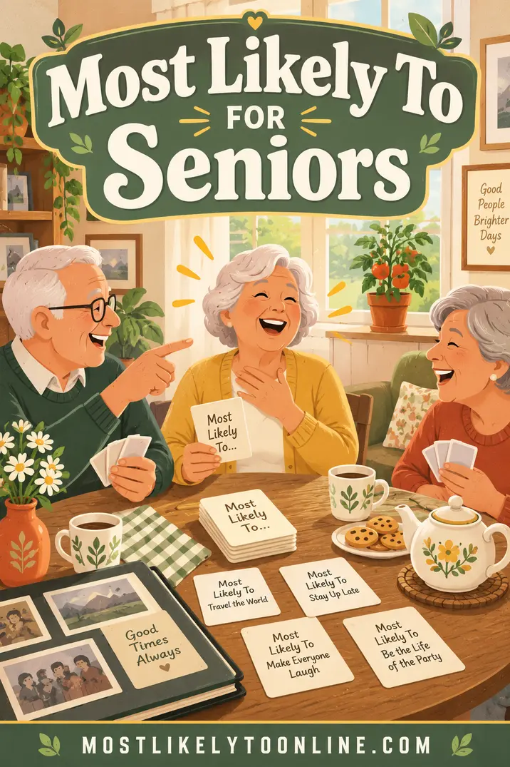 Most Likely To for Seniors β 100 Warm, Easy Questions for Senior Centers & Family Gatherings