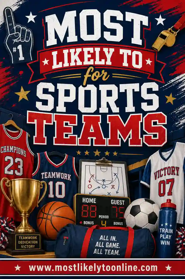 Most Likely To for Sports Teams: 50 Team Questions