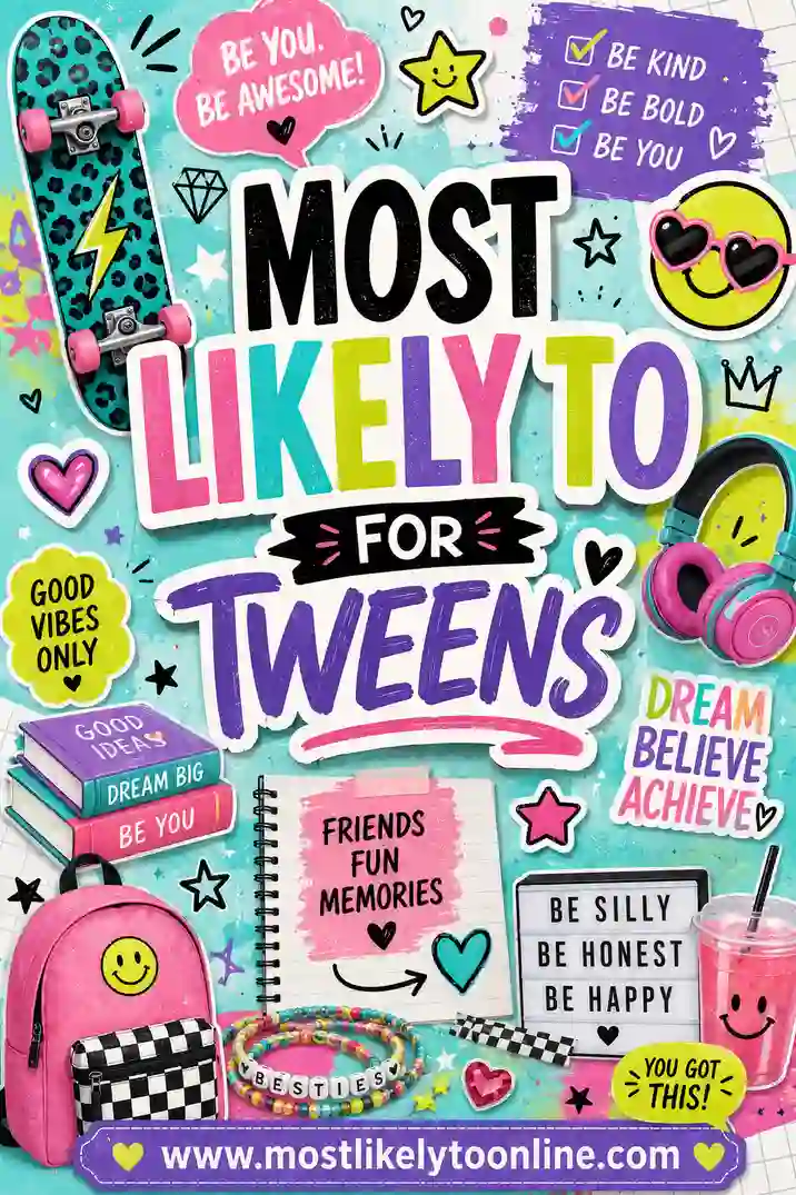 Most Likely To Questions for Tweens (50+ Clean, Fun Prompts)