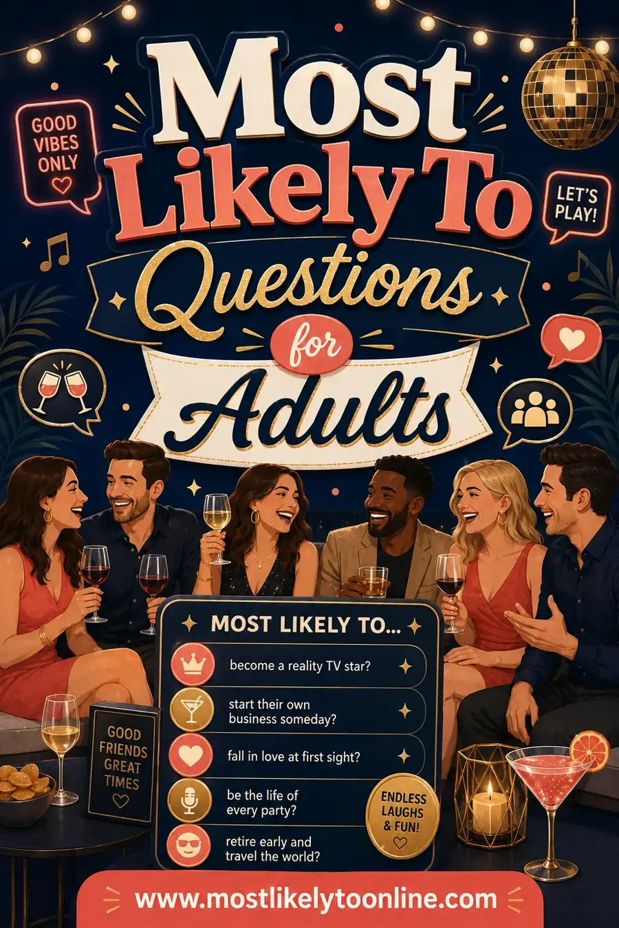 Most Likely To Questions for Adults (60+ Fun Prompts)