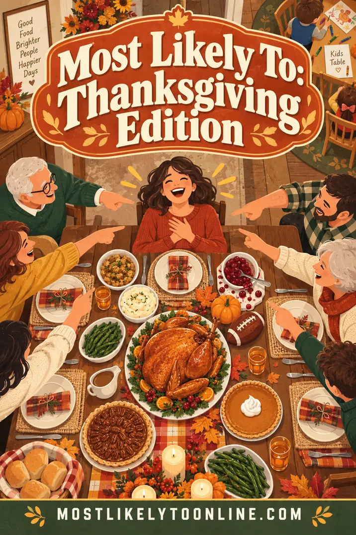Most Likely To: Thanksgiving Edition β 100 Questions for the Family Table